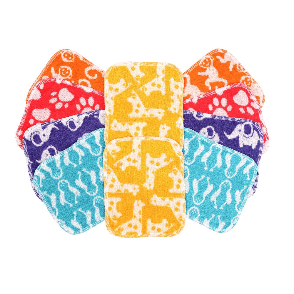 Reusable wipes cotton and bamboo for babies and children