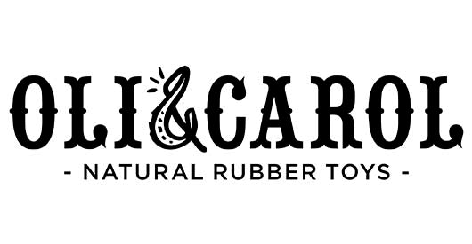 Oli and Carol Natural Rubber teething toys and bath toys