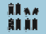 Large Flexible Toy Race Track - Grand Prix