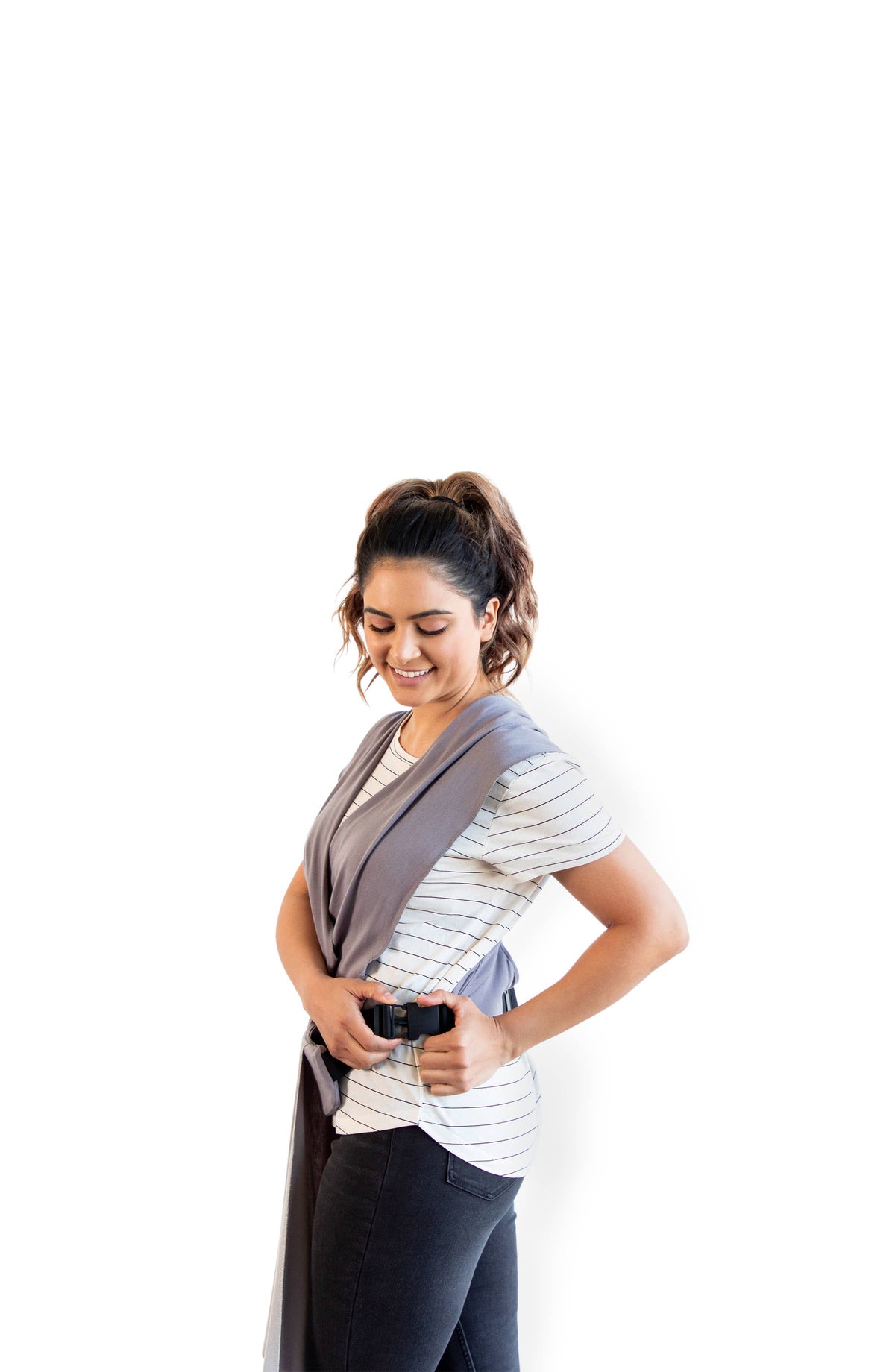 MOBY Easy Wrap Carrier - Smoked Pearl
