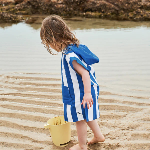 Dock & Bay Quick Dry Kids Poncho - Whitsunday Blue