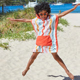 Dock & Bay Quick Dry Kids Poncho - Squiggle Face