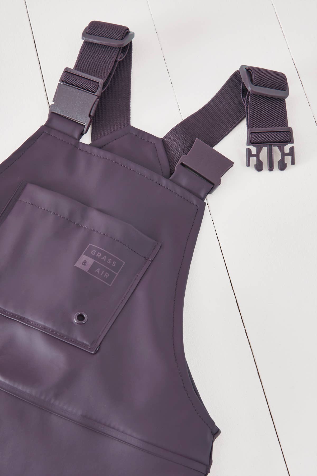 Grass+Air Amethyst Purple Kids Waterproof Rain Dungarees