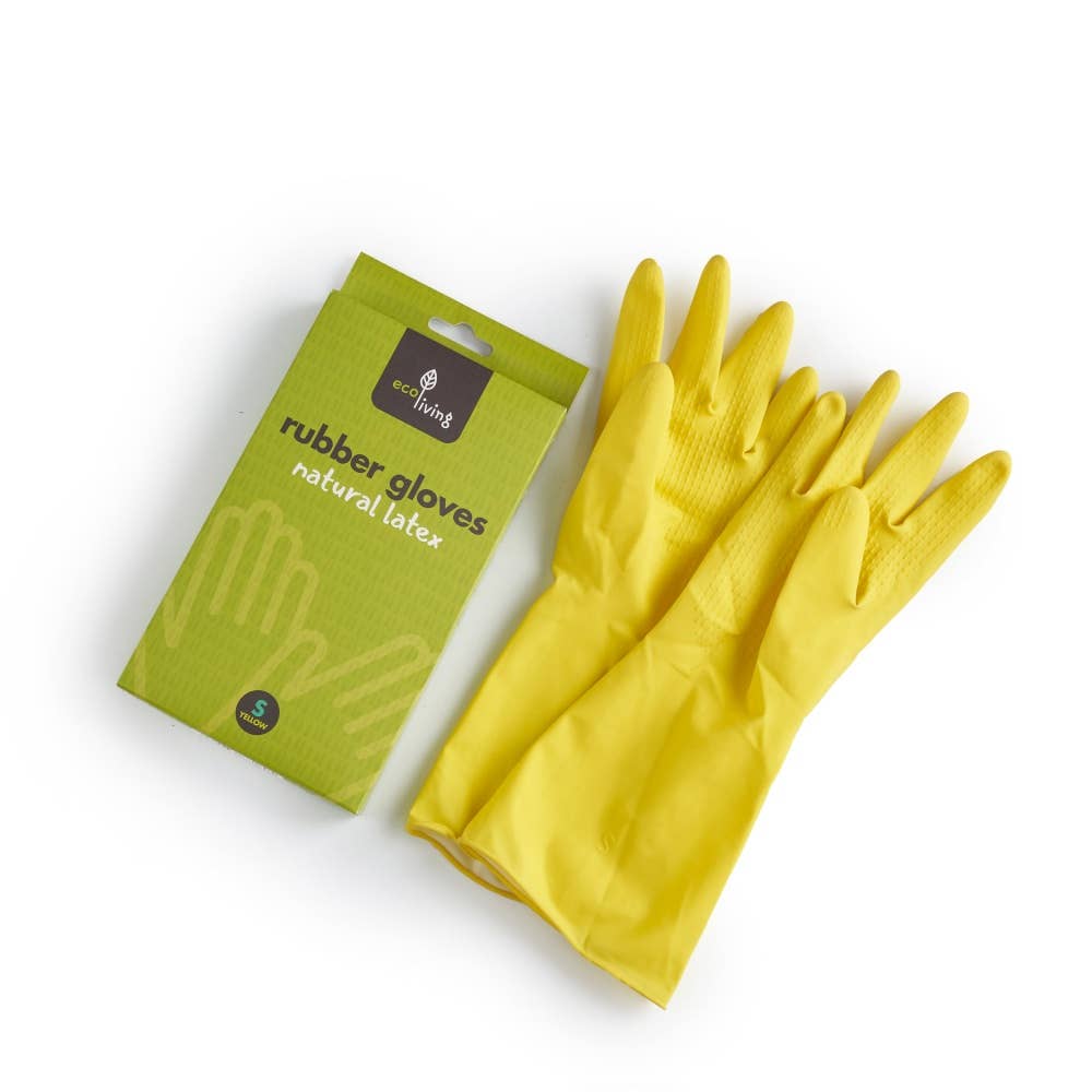 Natural Latex Rubber Gloves YELLOW