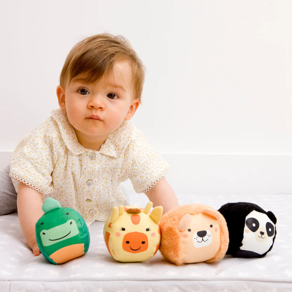 Little Big Friends Set of 4 Roly Poly Balls - Jungle