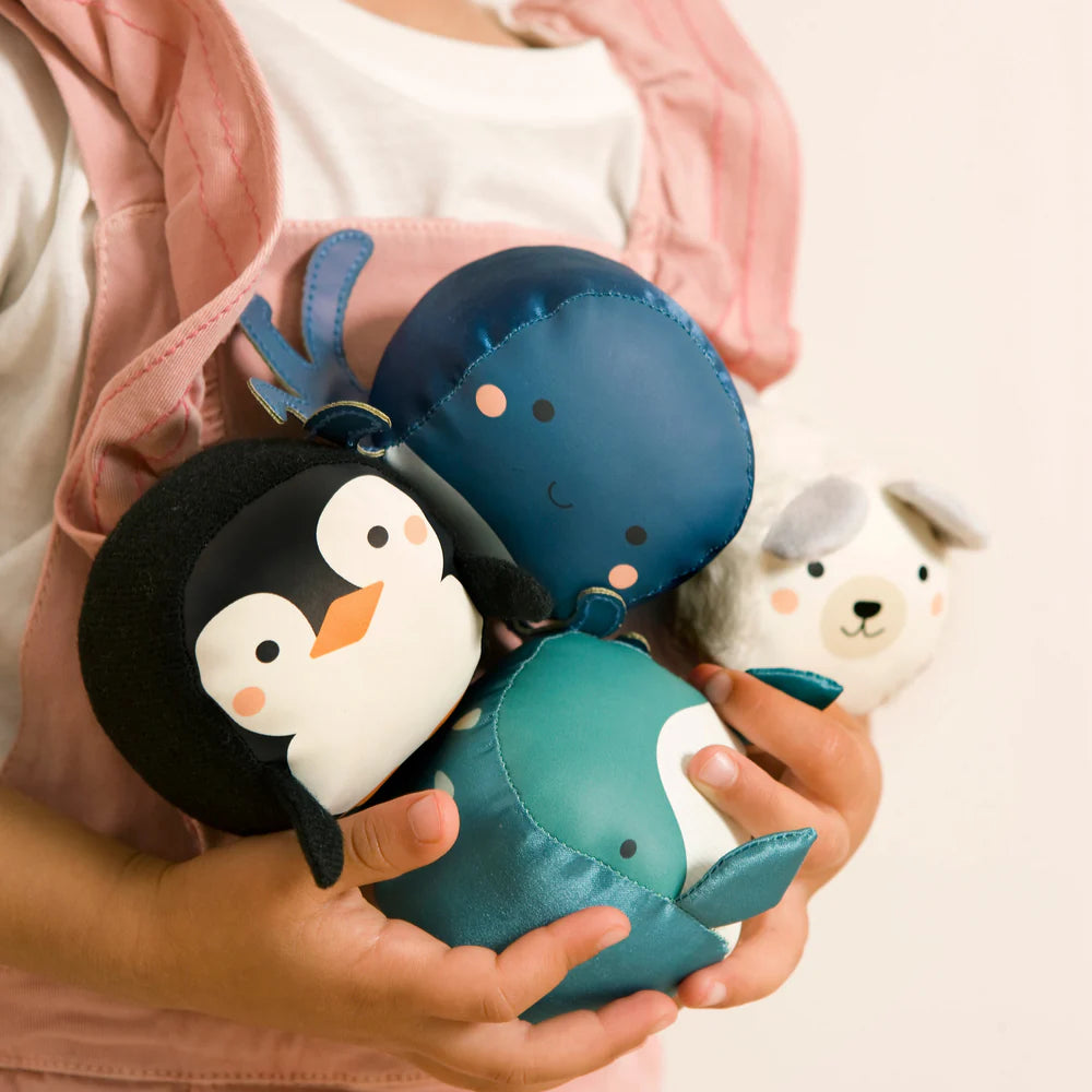 Little Big Friends Set of 4 Roly Poly Balls - Ocean