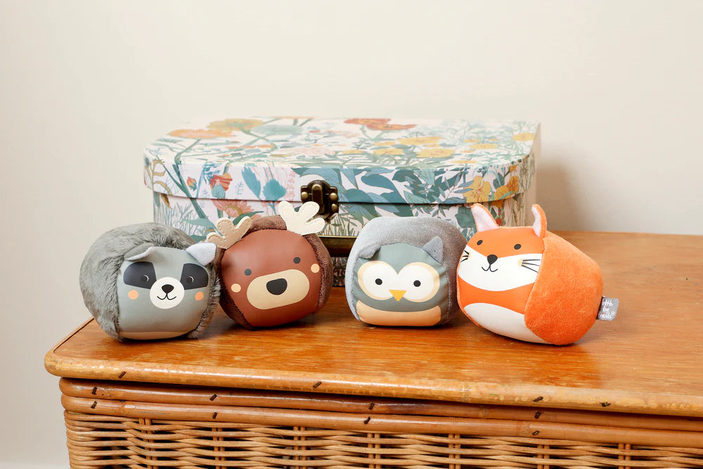 Little Big Friends Set of 4 Roly Poly Balls - Forest