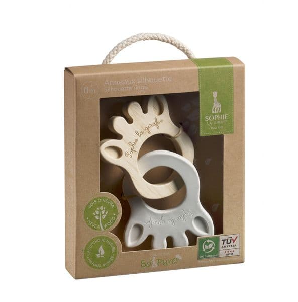 So Pure Sophie La Girafe Silhouette Rings - Teether