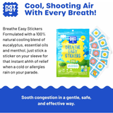 NATPAT Breathe Easy Stickers - Congestion Relief
