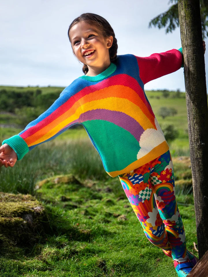 Frugi Aubrey Knitted Jumper - Hotchpotch/Rainbow
