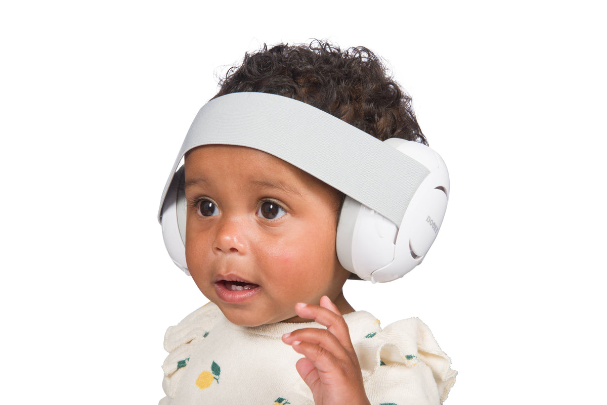 Dooky Baby Ear Protection - White - 0-3 Years