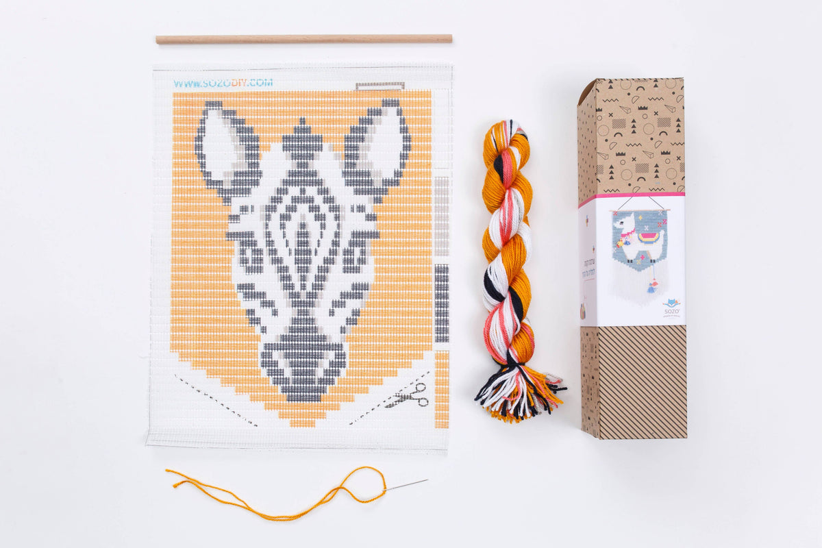SOZO DIY - Zebra Wall Art Embroidery Kit