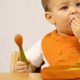 Oli&Carol Rubberwood Baby Spoon Pack - Carrot and Radish
