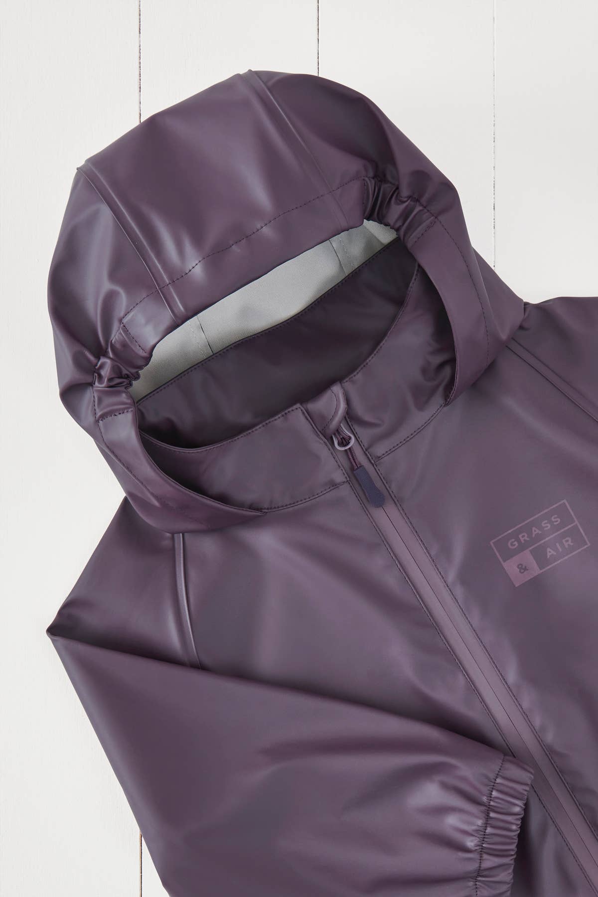 Grass+Air Amethyst Purple Kids Waterproof Rain Jacket