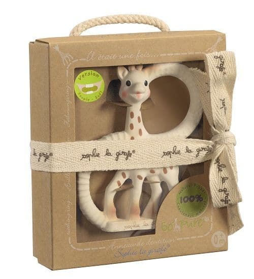 So Pure Sophie La Girafe Teething Ring - Natural Rubber