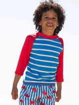 Kite Stripy rash vest - Red/Blue
