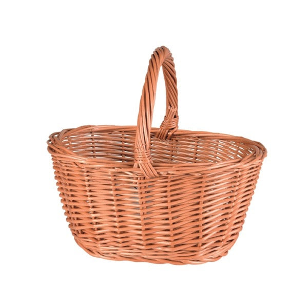Egmont Round Wicker Basket with Short Handle