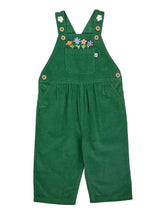 Frugi Miley Cord Dungaree - Holly Green/Flowers