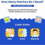 NATPAT Breathe Easy Stickers - Congestion Relief