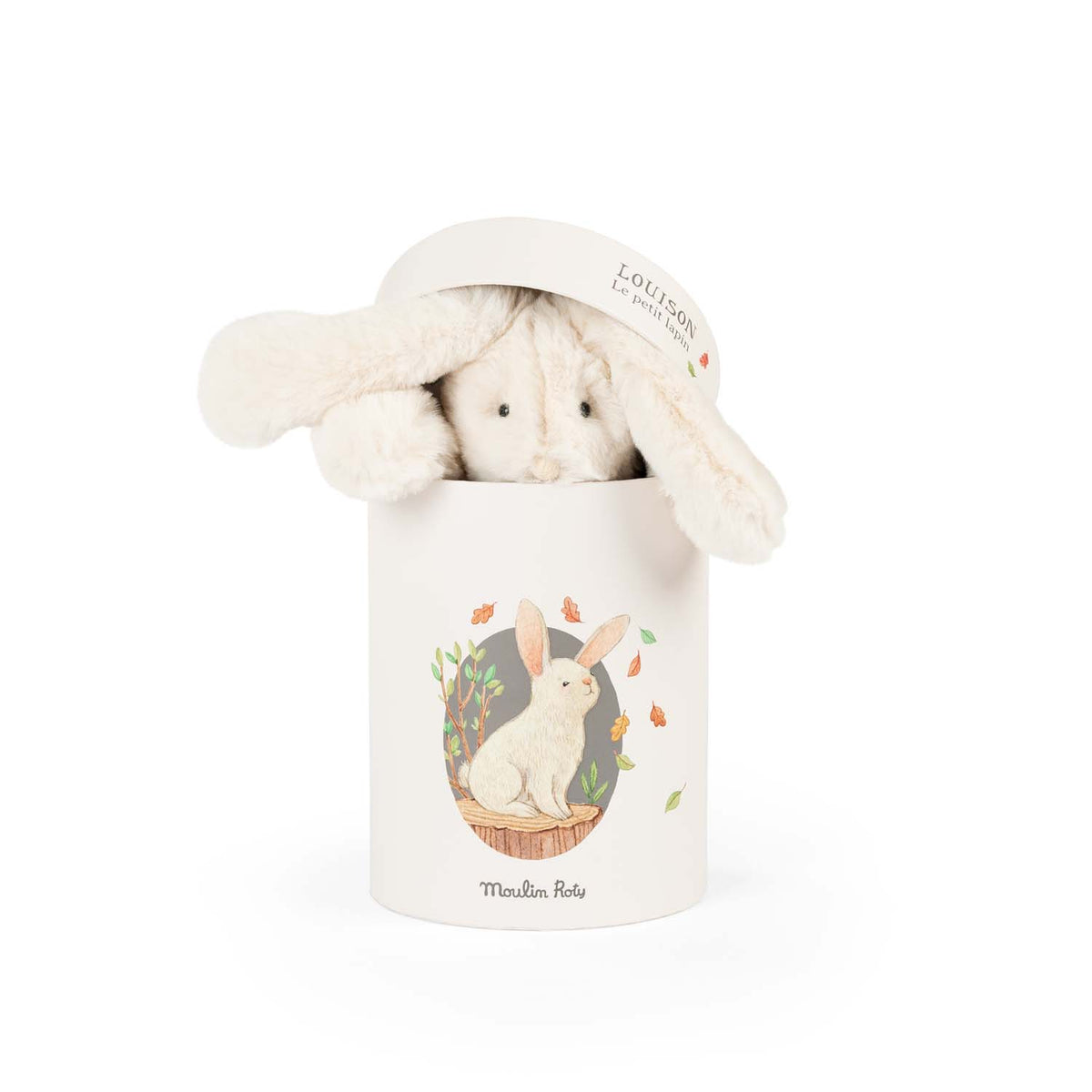 Moulin Roty Arthur & Louison Cream Rabbit in Gift Box
