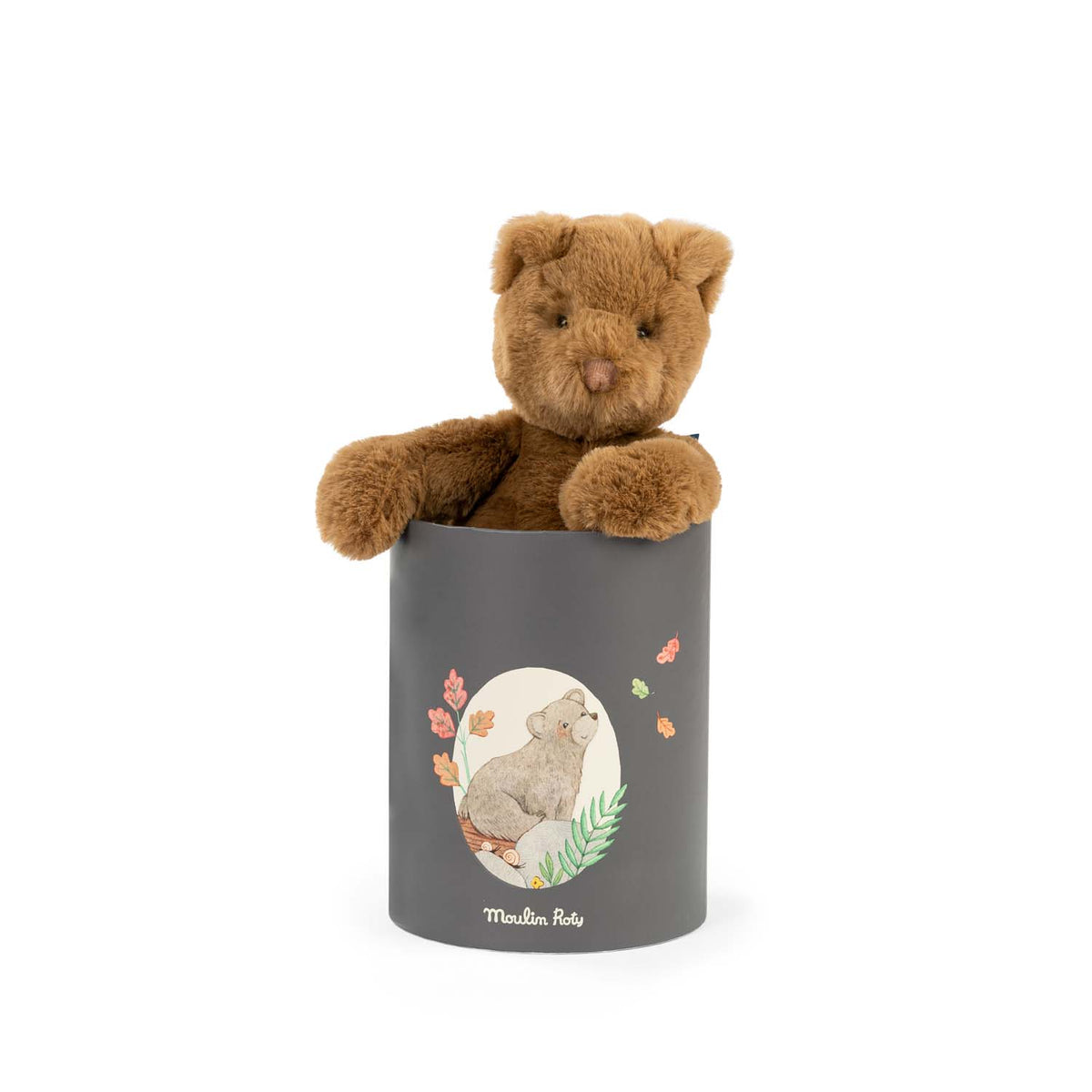 Moulin Roty Arthur & Louison Brown Bear in Gift Box