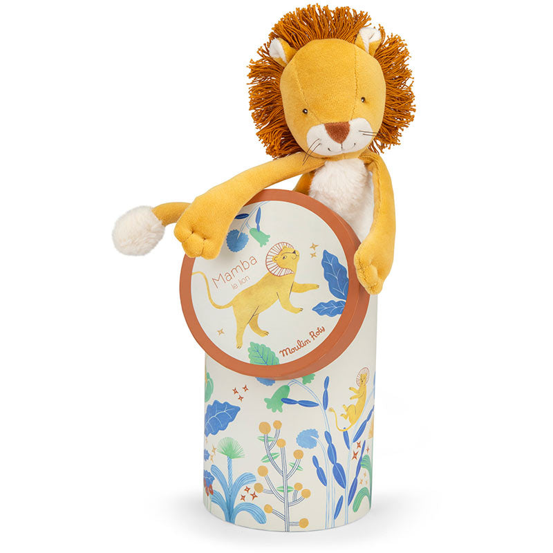 Moulin Roty Mamba Lion Doll in Box La Forêt Mawa