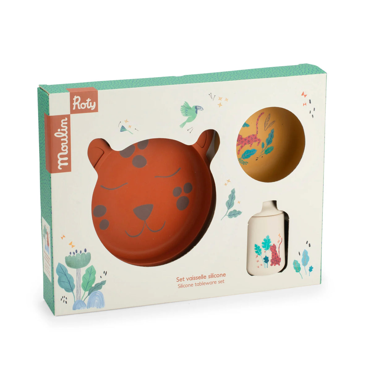 Moulin Roty Silicone Dish Set La Forêt Mawa
