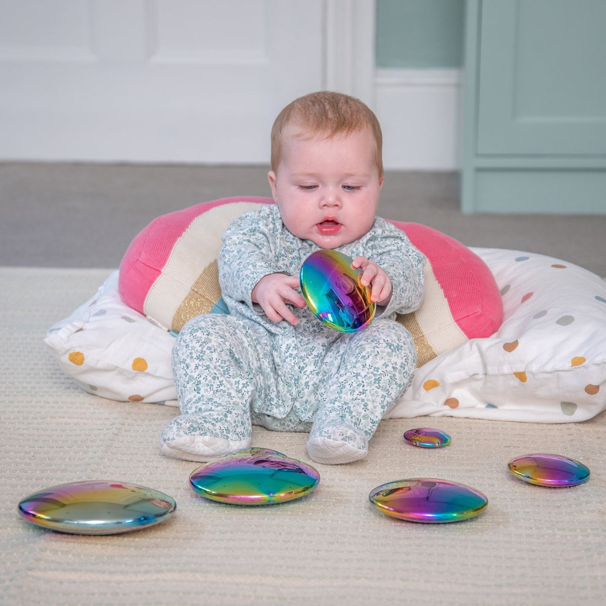 Sensory Steel Colour Burst Buttons