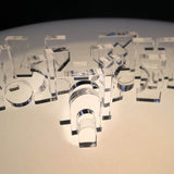 Clear Crystal Block Set