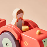 Just Bee Kids Wooden Tractor Toy