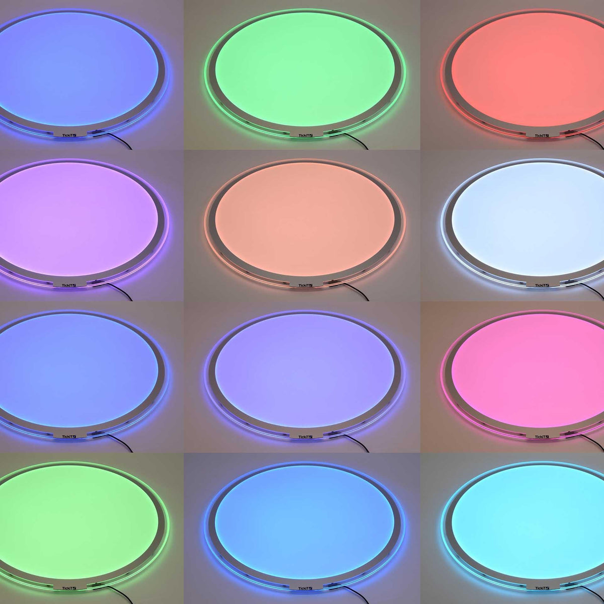 Round Colour Changing Light Panel