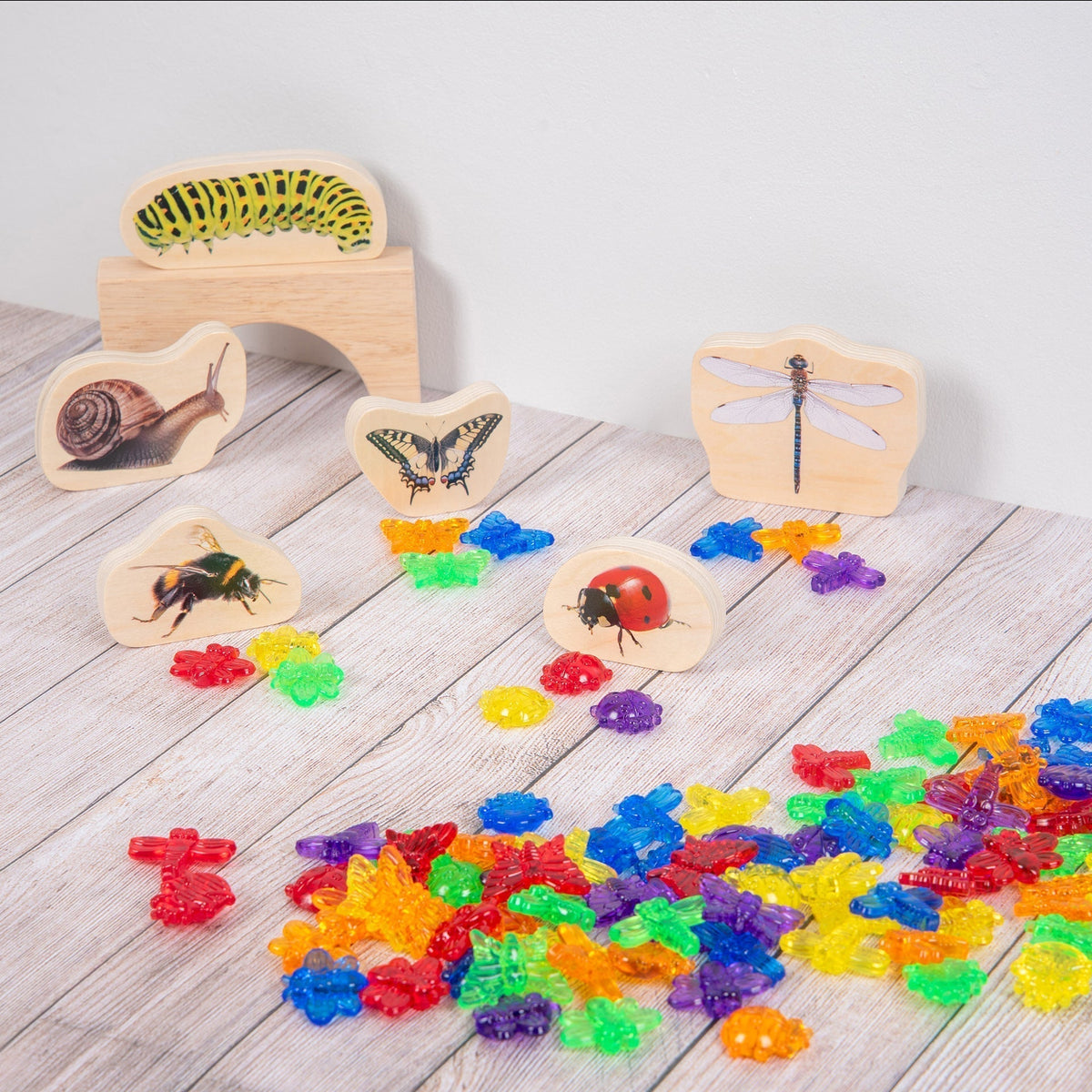 Translucent Colour Bugs - Pack of 96