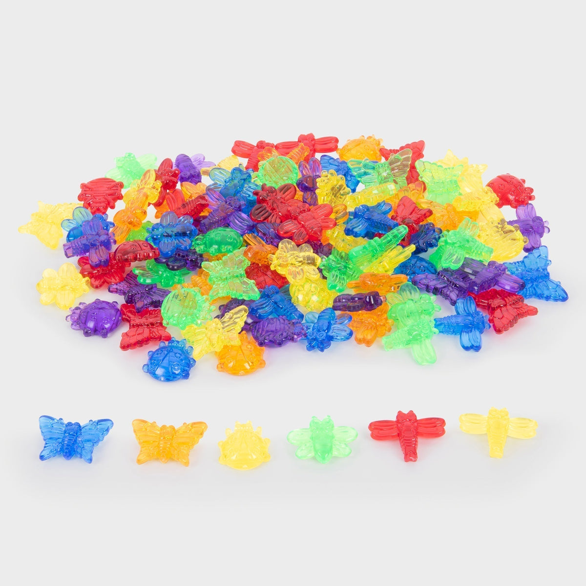 Translucent Colour Bugs - Pack of 96