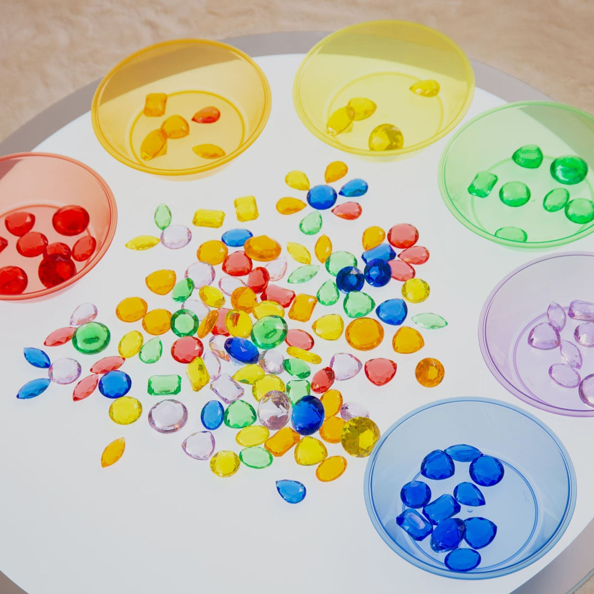 Translucent Colour Jewels - Pack of 144