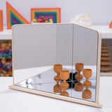 Wooden 4-Way Mirror