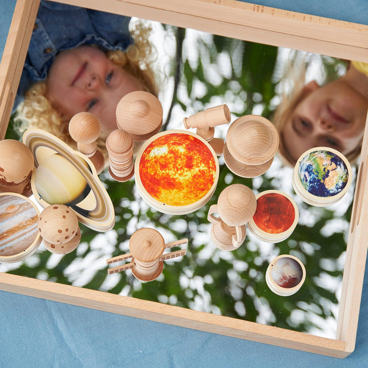 Wooden Mirror Tray