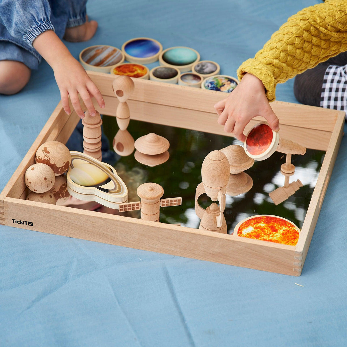 Wooden Mirror Tray