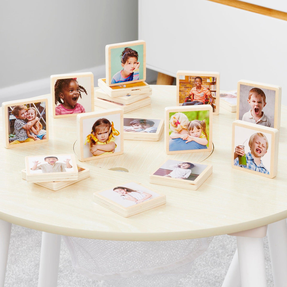 My Emotions Wooden Tiles
