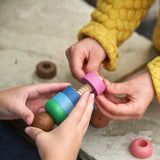 Rainbow Wooden Community People