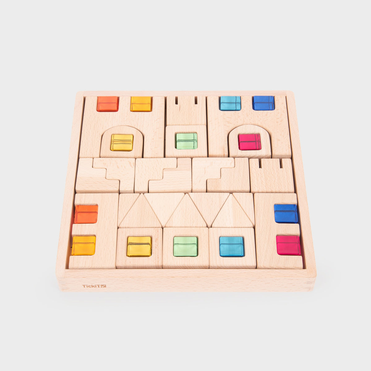 Wooden Building Gem Blocks