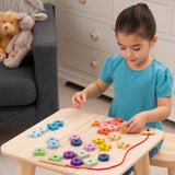 Rainbow Wooden Lacing Shapes