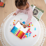 Gem Circle Mirror Tray - 100 Gems