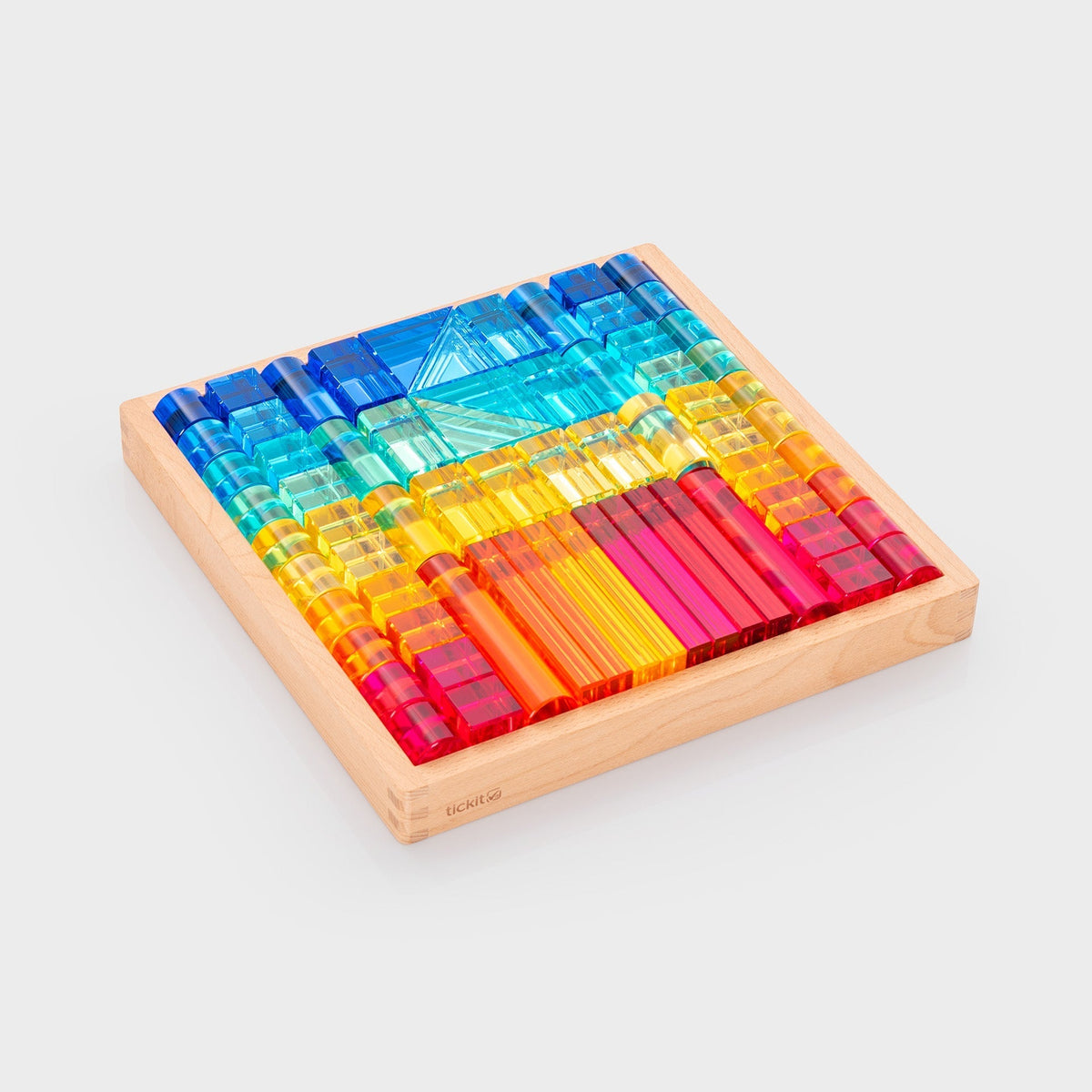 Gem Building Shapes Mirror Tray