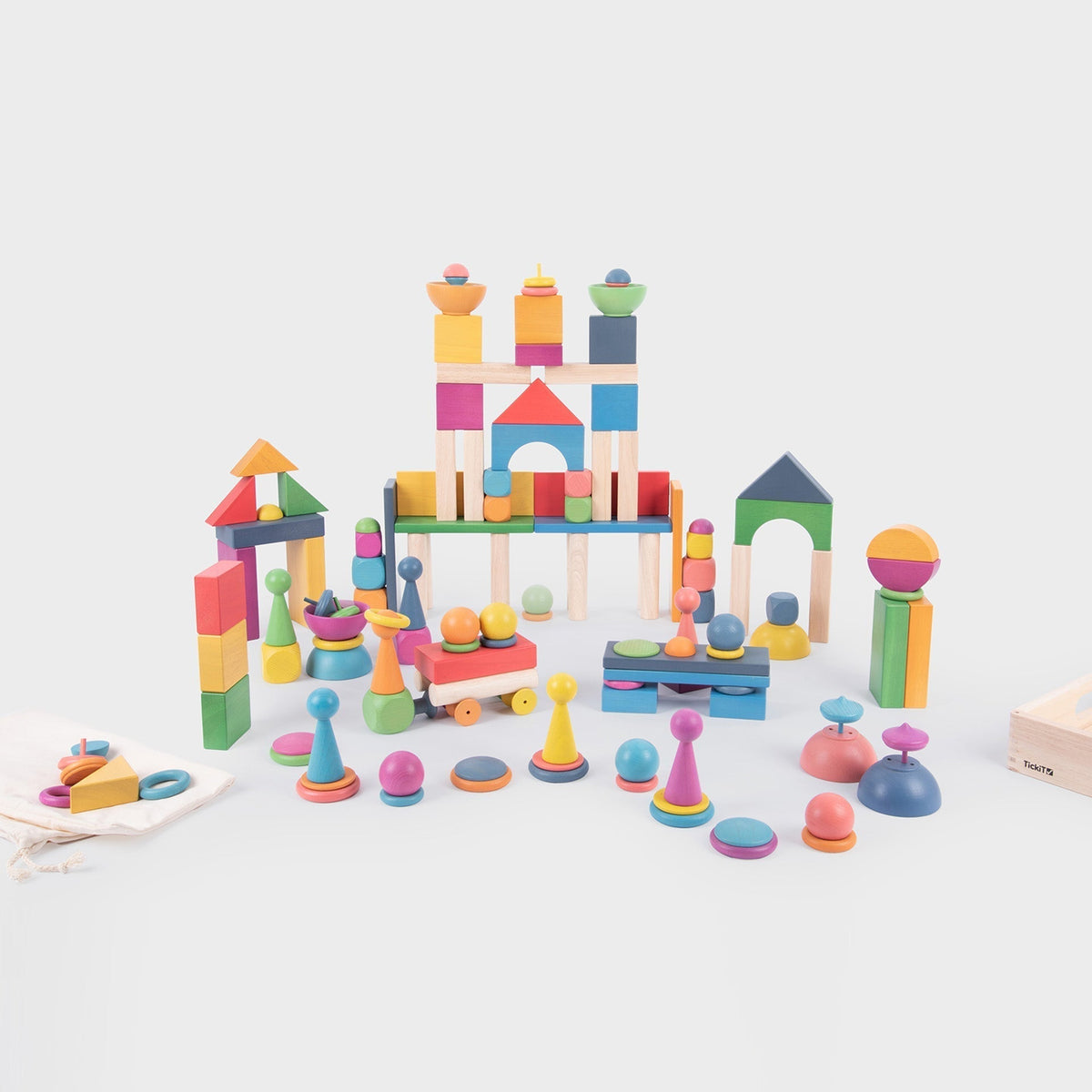 Rainbow Wooden Super Set
