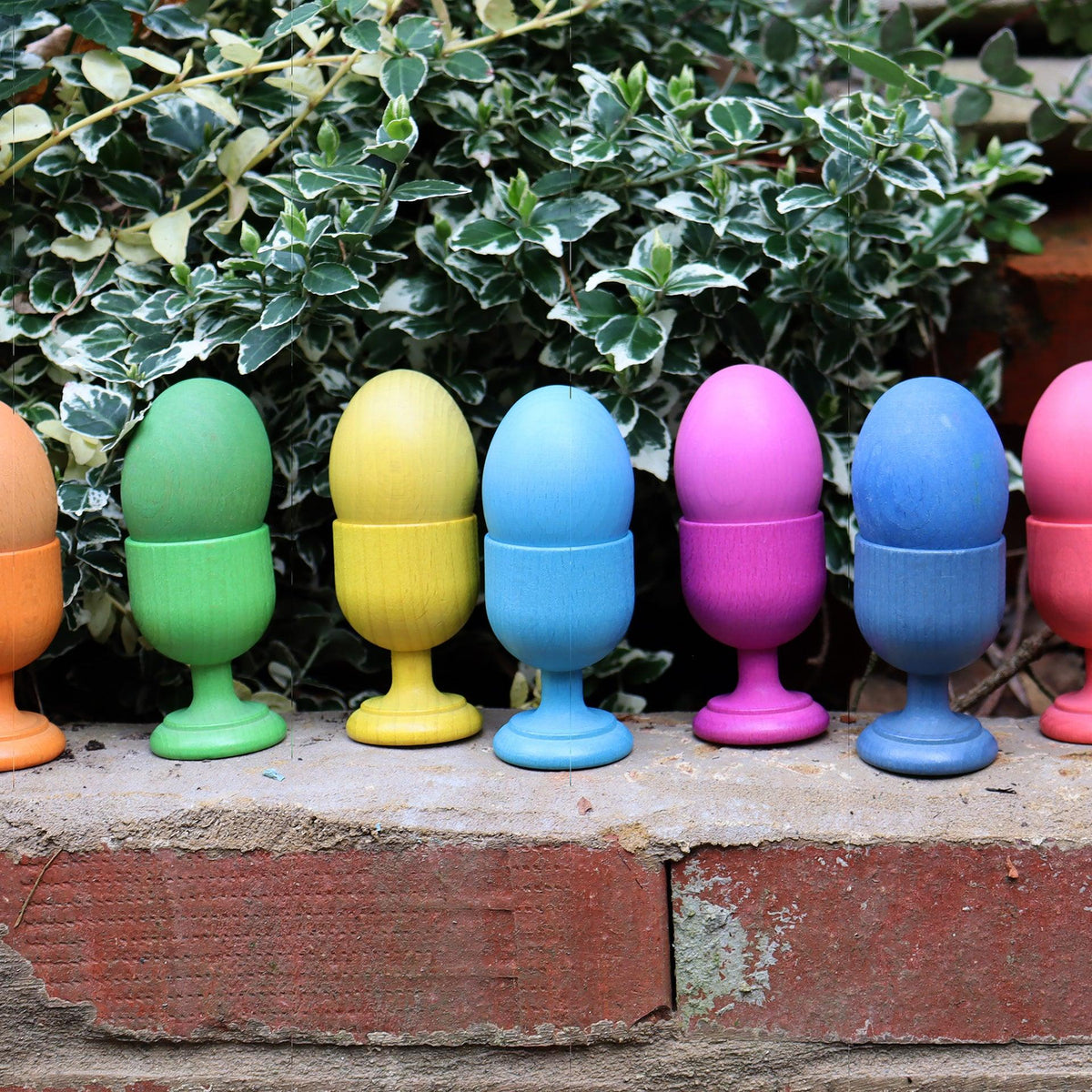 Rainbow Wooden Eggs
