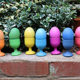 Rainbow Wooden Eggs