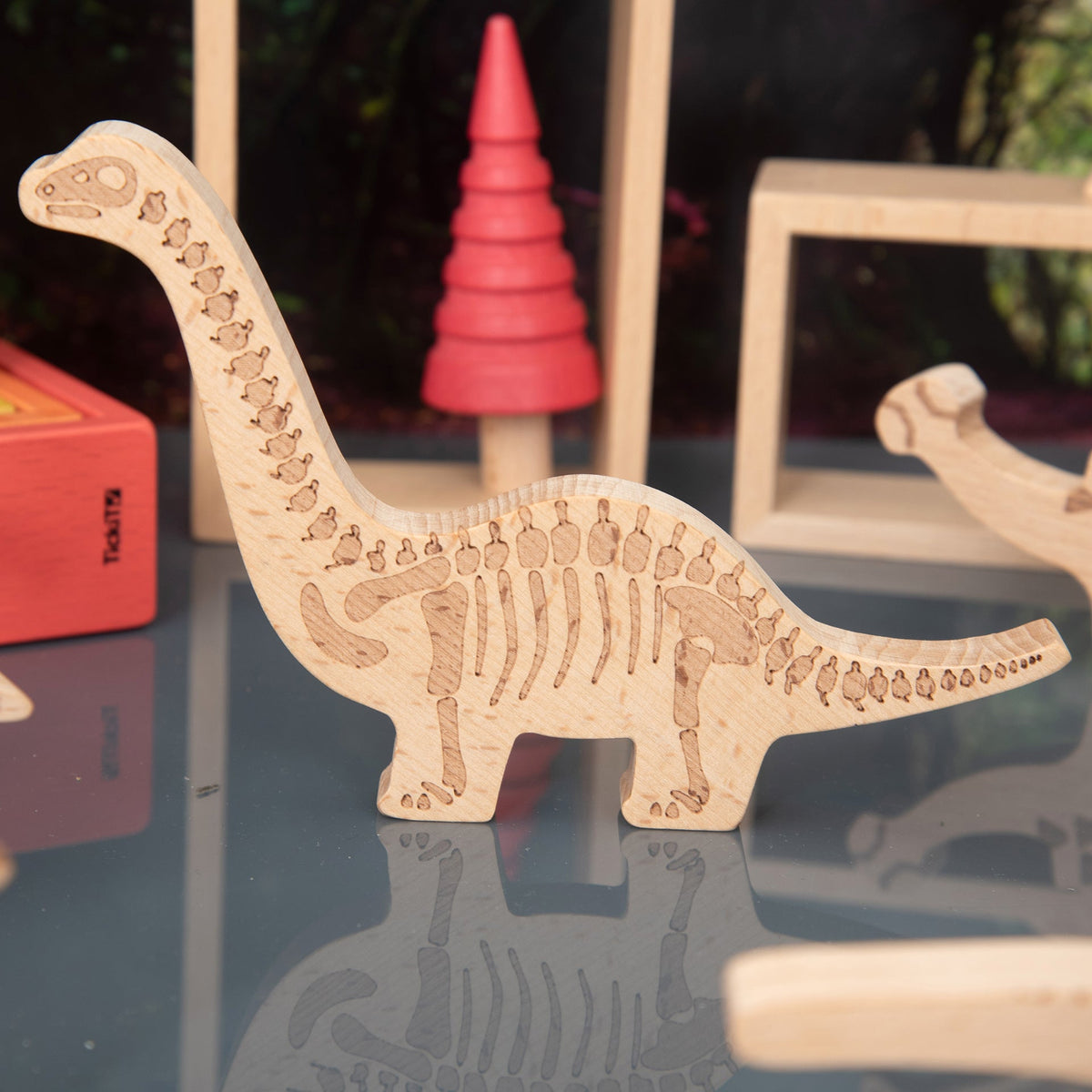 Wooden Dinosaur Blocks