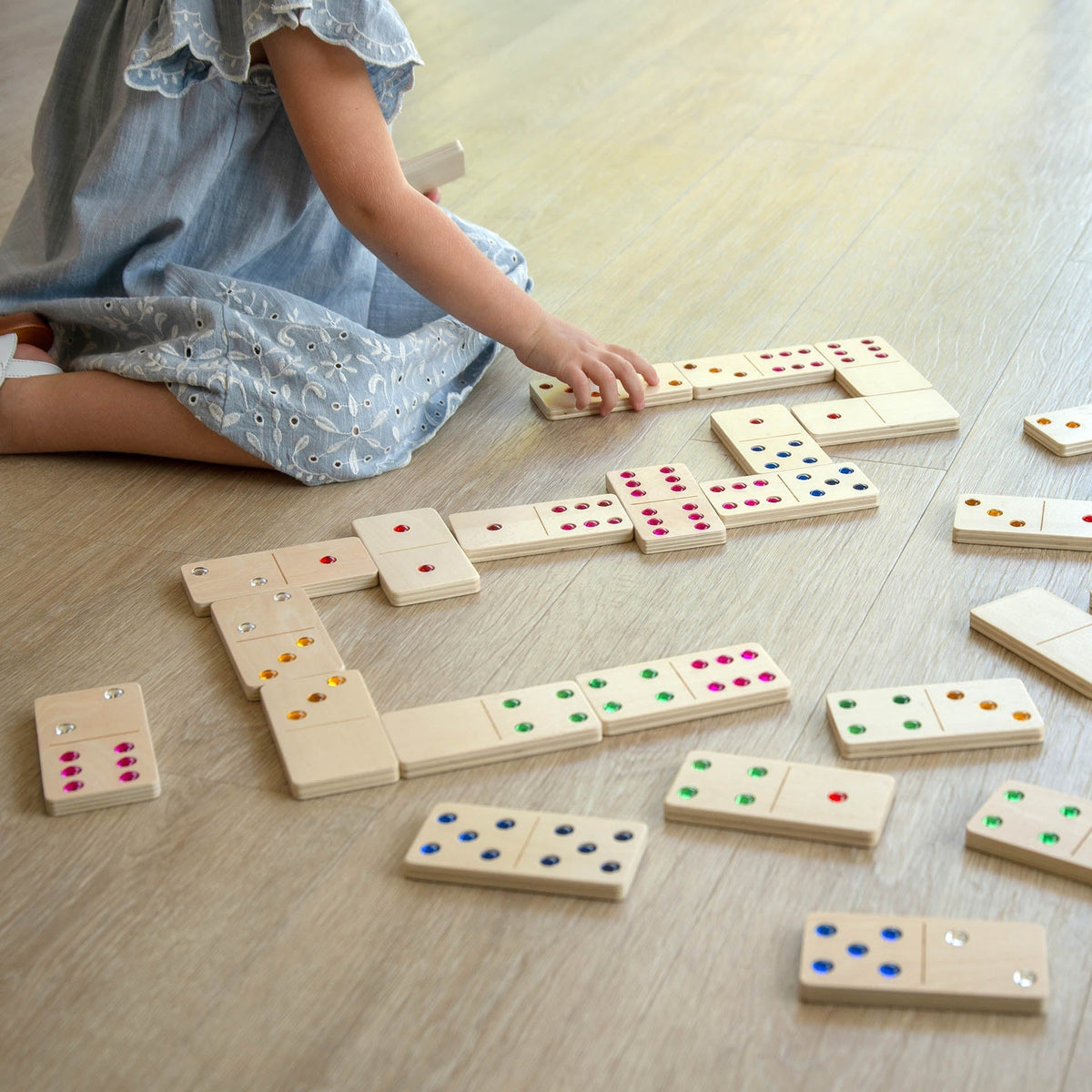 Wooden Jewel Dominoes