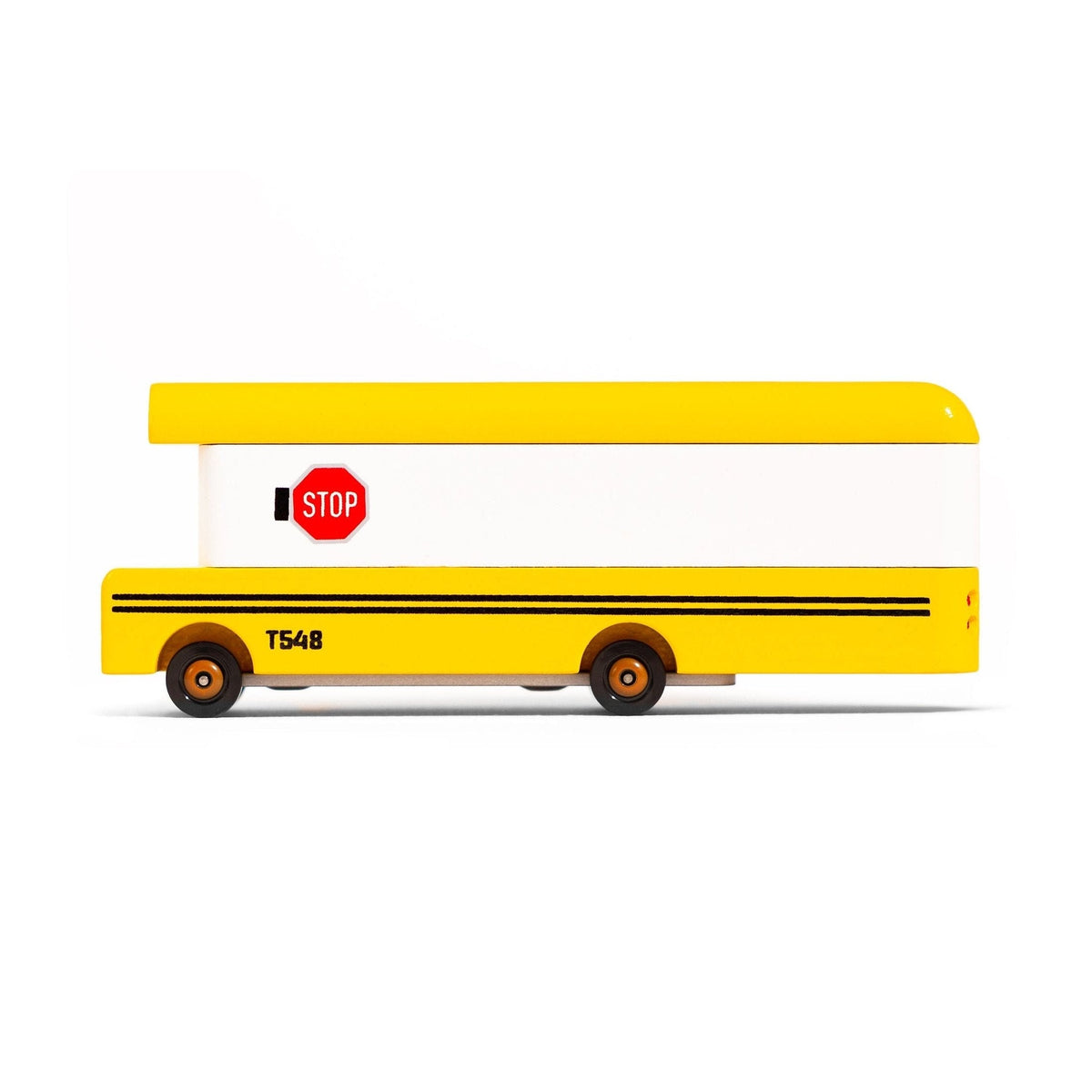 Candylab Wooden Diecast Candycar School Bus