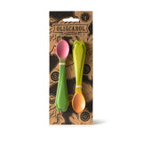 Oli&Carol Rubberwood Baby Spoon Pack - Carrot and Radish